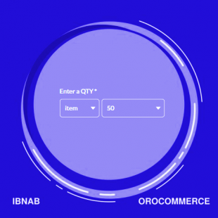 OroCommerce Product is available to buy in increments of x Qty
